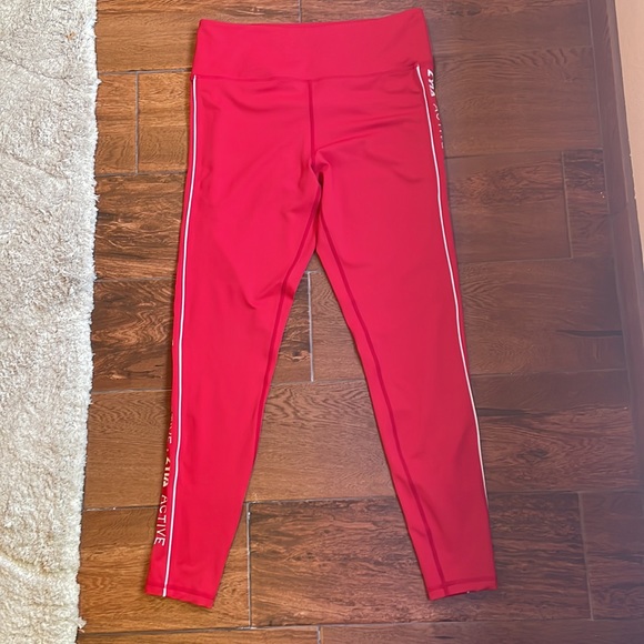 zyia red logo leggings 28” 14/16 - Picture 2 of 4